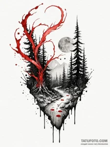 A watercolor tattoo of a will-o'-the-wisp, le... - эскиз тату (№1752683502_0, 16.07.2025 16:31) — Tatufoto.com