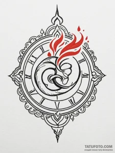 Tattoo design a blackwork representation of t... - эскиз тату (№1752683900_0, 16.07.2025 16:38) — Tatufoto.com