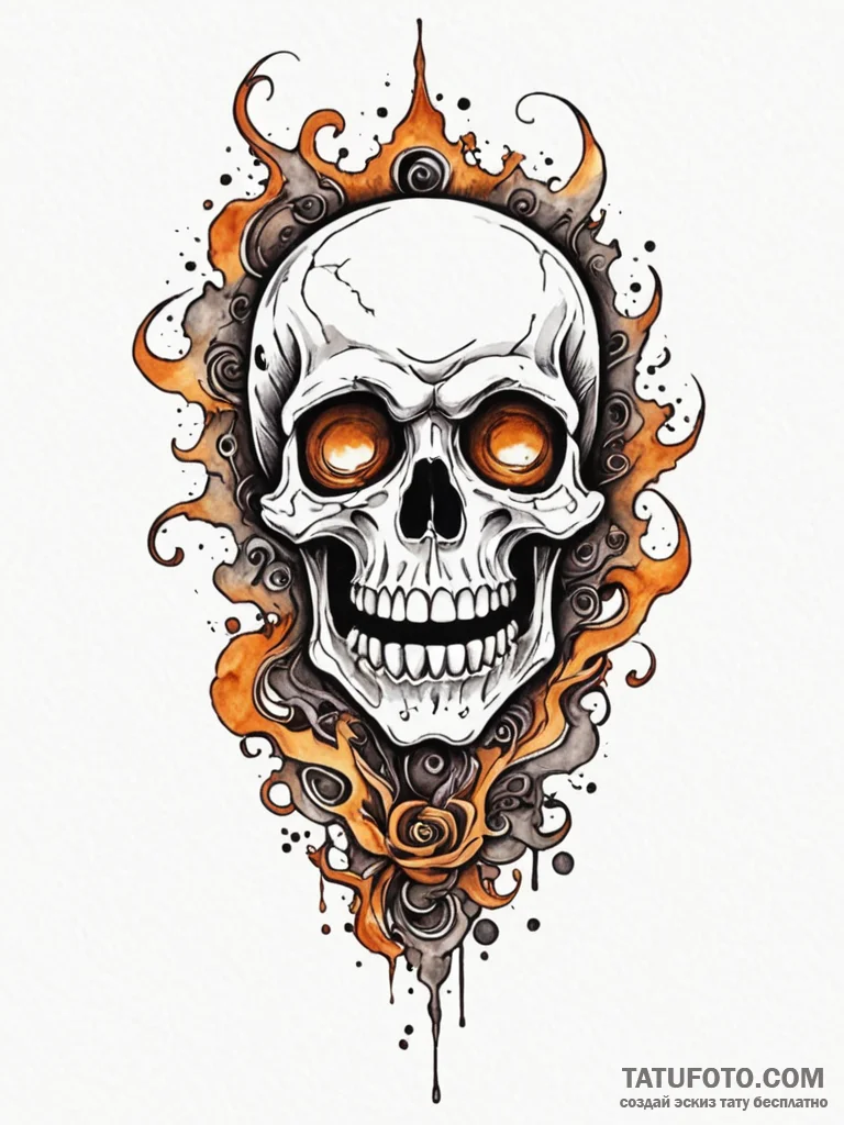 Tattoo design 'continue?' with a ghostly, fad... - эскиз тату (№1752684524_0, 16.07.2025 16:48) — Tatufoto.com