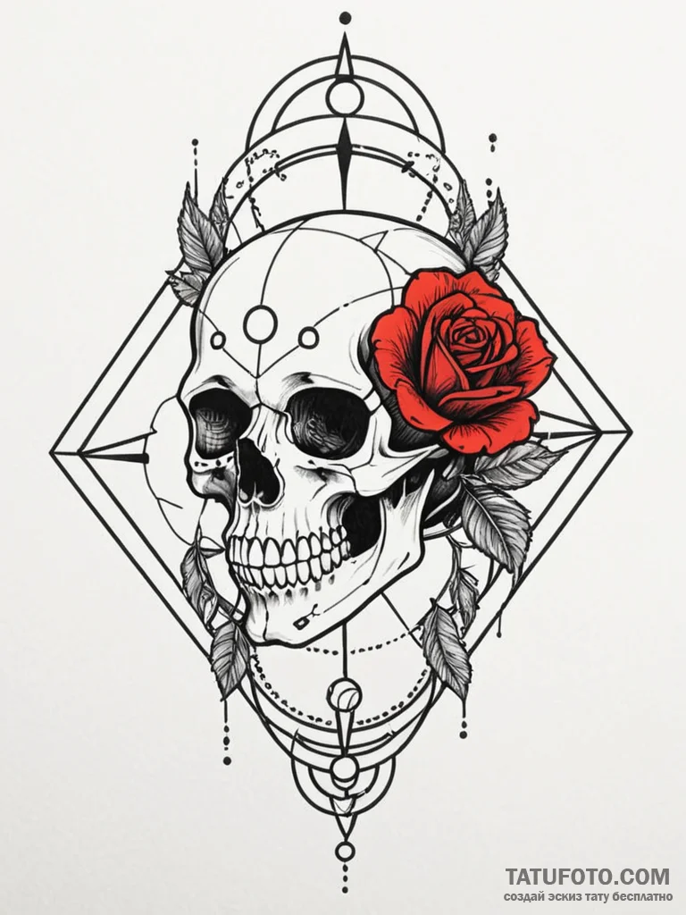 Tattoo design a geometric pattern of the zodi... - эскиз тату (№1752686804_0, 16.07.2025 17:26) — Tatufoto.com