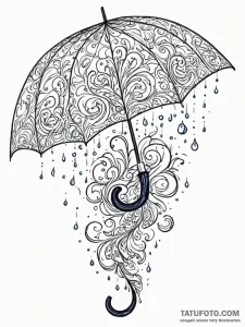 A sketch of number five from the umbrella aca... - эскиз тату (№1752687378_0, 16.07.2025 17:36) — Tatufoto.com