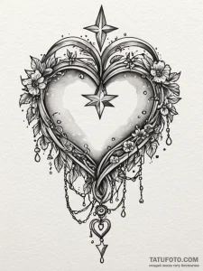 Tattoo design a delicate chain draped across... - эскиз тату (№1752688067_0, 16.07.2025 17:47) — Tatufoto.com
