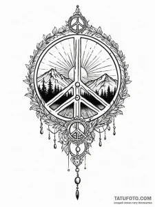 Tattoo sketch a soft, ethereal representation... - эскиз тату (№1752689170_0, 16.07.2025 18:06) — Tatufoto.com
