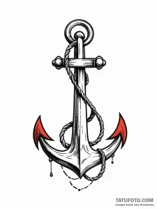 Tattoo design a tiny, symbolic anchor., tatto... - эскиз тату (№1752689820_0, 16.07.2025 18:17) — Tatufoto.com