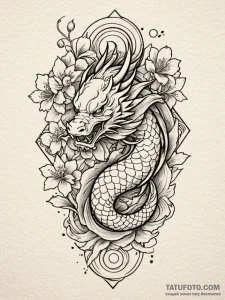Tattoo sketch a subtle symbol of logic and re... - эскиз тату (№1752690719_0, 16.07.2025 18:31) — Tatufoto.com