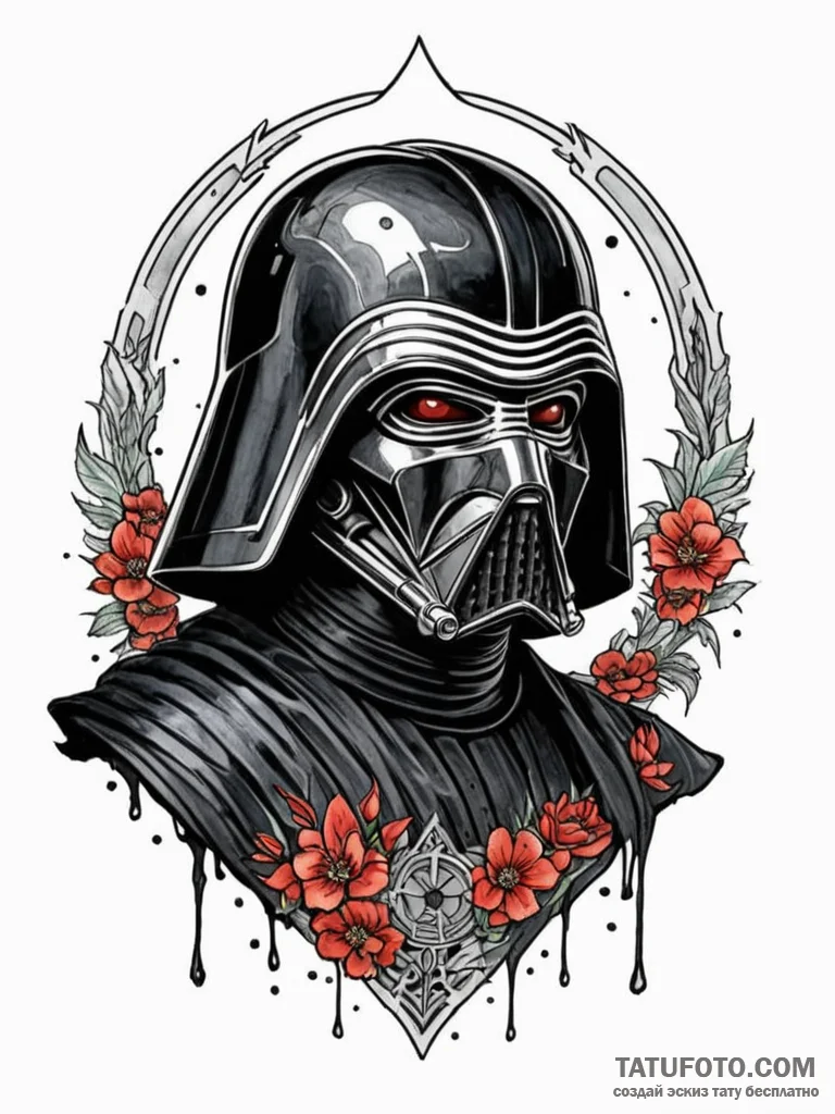 Watercolor portrait of a sorrowful kylo ren,... - эскиз тату (№1752691047_0, 16.07.2025 18:37) — Tatufoto.com