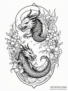 Tattoo sketch a geometric circle with the zod... - эскиз тату (№1752691127_0, 16.07.2025 18:38) — Tatufoto.com