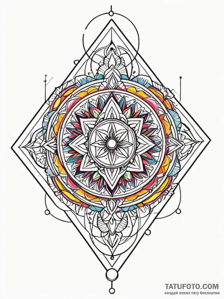 Tattoo sketch a crystal ball with a tiny, per... - эскиз тату (№1752691211_0, 16.07.2025 18:40) — Tatufoto.com