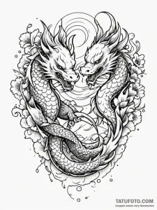 Tattoo design a pair of matching rings, one o... - эскиз тату (№1752691776_0, 16.07.2025 18:49) — Tatufoto.com