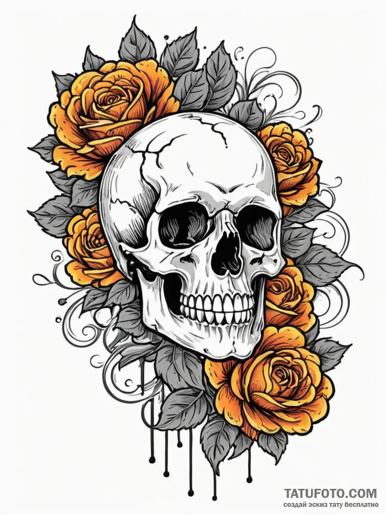 Chrysanthemum, concept art for tattoo, vibran... - эскиз тату (№1752692342_0, 16.07.2025 18:59) — Tatufoto.com