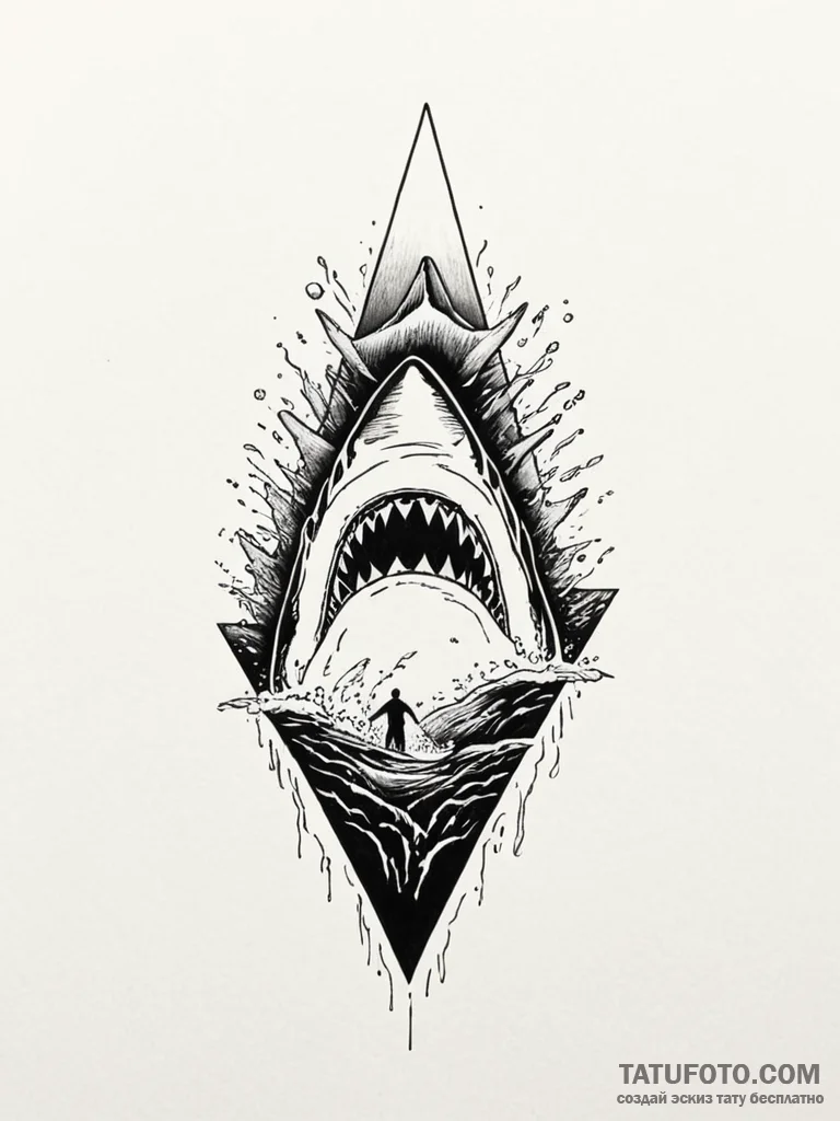 A linework tattoo of the iconic poster for ja... - эскиз тату (№1752692830_0, 16.07.2025 19:07) — Tatufoto.com