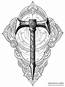 Tattoo design: a geometric representation of... - эскиз тату (№1752693429_0, 16.07.2025 19:17) — Tatufoto.com
