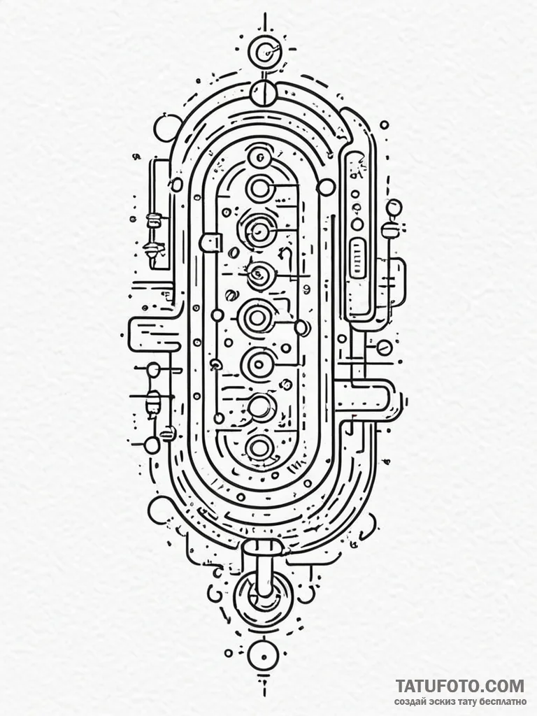 A linework tattoo of the morse code message f... - эскиз тату (№1752693736_0, 16.07.2025 19:22) — Tatufoto.com