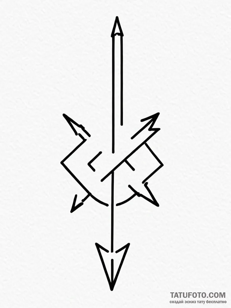 Tattoo sketch a stylized "continue" button wi... - эскиз тату (№1752693812_0, 16.07.2025 19:23) — Tatufoto.com