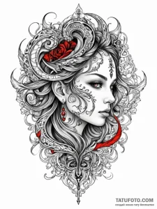 Tattoo design a strong, battle-hardened face,... - эскиз тату (№1752694118_0, 16.07.2025 19:28) — Tatufoto.com