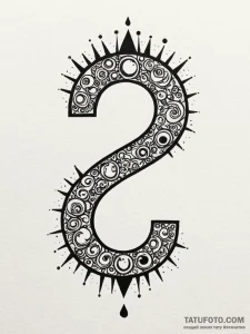 Tattoo sketch a floating question mark block... - эскиз тату (№1752695480_0, 16.07.2025 19:51) — Tatufoto.com