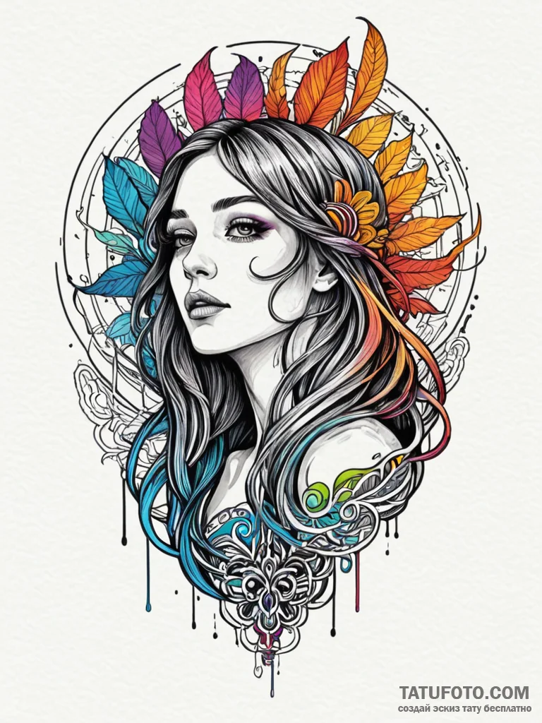 Barcode, concept art for tattoo, on a clean w… — эскиз тату (№1752697082_0, 16.07.2025 20:18) — Tatufoto.com