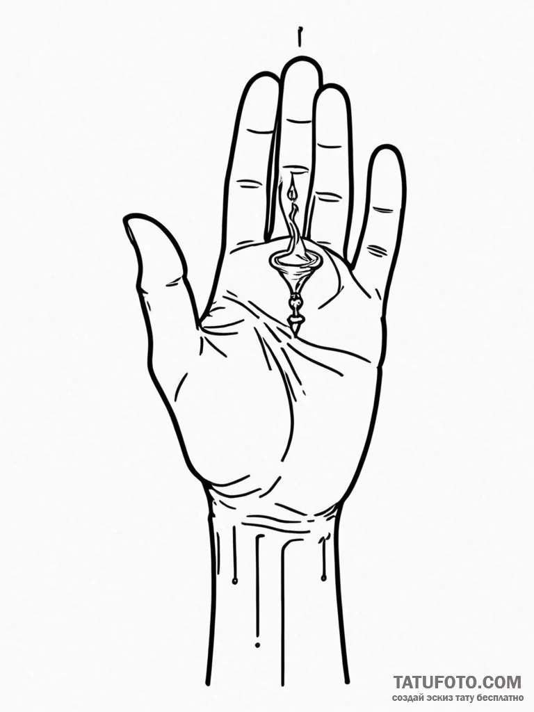 Tattoo sketch a hand protecting a small, vuln... - эскиз тату (№1752698622_0, 16.07.2025 20:43) — Tatufoto.com