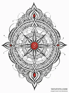 Tattoo design a laser beam cutting through a... - эскиз тату (№1752700521_0, 16.07.2025 21:15) — Tatufoto.com