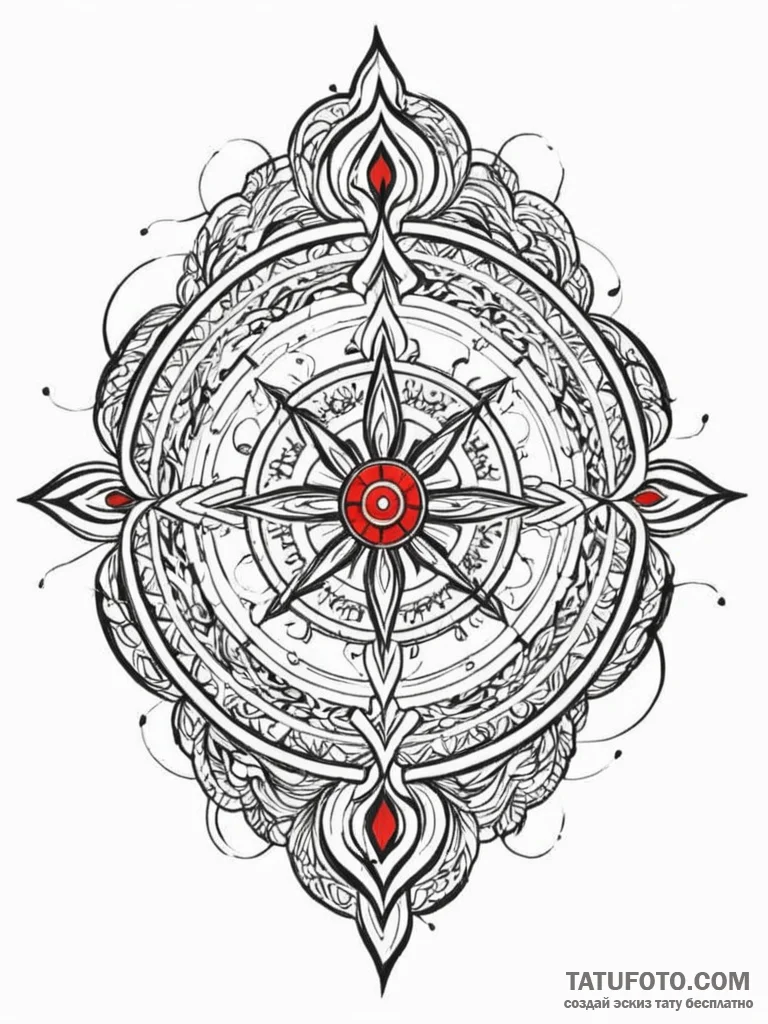 Tattoo design a laser beam cutting through a… — эскиз тату (№1752700521_0, 16.07.2025 21:15) — Tatufoto.com