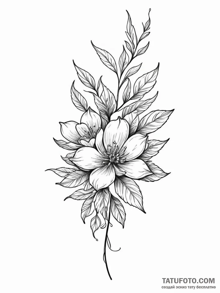 Tattoo sketch a minimalist rendering of a spe… — эскиз тату (№1752702545_0, 16.07.2025 21:49) — Tatufoto.com