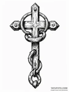 Shackles, tattoo drawing outline, black and g... - эскиз тату (№1752703012_0, 16.07.2025 21:56) — Tatufoto.com