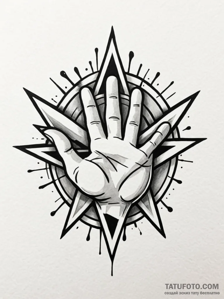 Victory (symbol), concept art for tattoo, bla... - эскиз тату (№1752703167_0, 16.07.2025 21:59) — Tatufoto.com