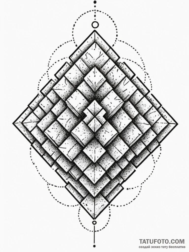 Tattoo design a stylized block of classic gam… — эскиз тату (№1752703401_0, 16.07.2025 22:03) — Tatufoto.com