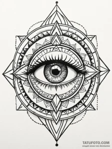 A watercolor tattoo of the bloody eye of elle... - эскиз тату (№1752704345_0, 16.07.2025 22:19) — Tatufoto.com