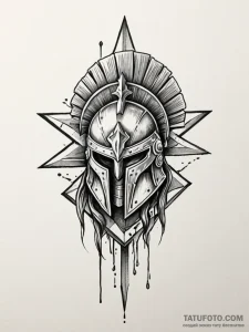 Spartan, tattoo flash sheet design, black and... - эскиз тату (№1752705364_0, 16.07.2025 22:36) — Tatufoto.com