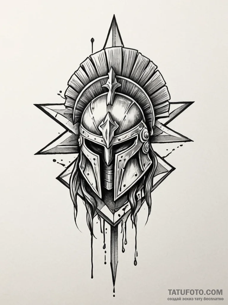 Spartan, tattoo flash sheet design, black and... - эскиз тату (№1752705364_0, 16.07.2025 22:36) — Tatufoto.com