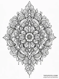 Icon, tattoo flash sheet design, ornamental t... - эскиз тату (№1752706230_0, 16.07.2025 22:50) — Tatufoto.com