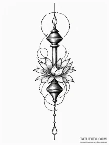 Tattoo sketch: a simple, elegant tattoo of a... - эскиз тату (№1752707173_0, 16.07.2025 23:06) — Tatufoto.com
