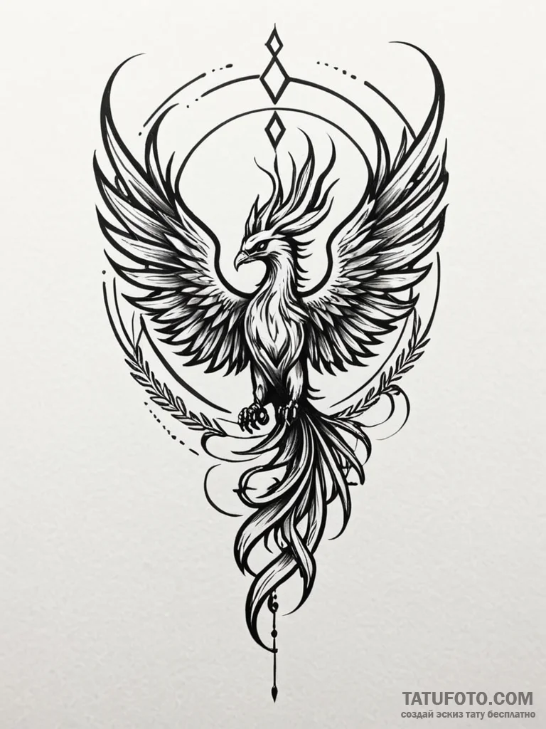 Tattoo design a minimalist "respawn" symbol w... - эскиз тату (№1752708147_0, 16.07.2025 23:22) — Tatufoto.com