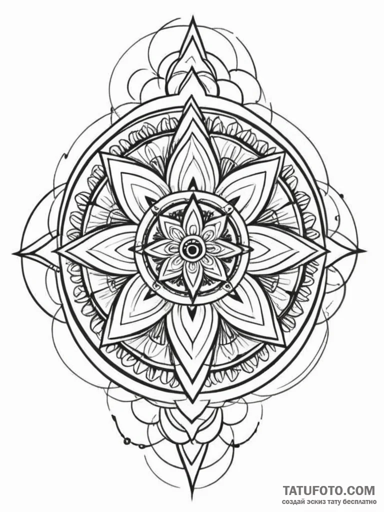 Tattoo sketch a minimalist outline of a power… — эскиз тату (№1752711328_0, 17.07.2025 00:15) — Tatufoto.com