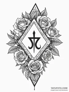 54. tattoo sketch: a rune appearing as if mag... - эскиз тату (№1752711405_0, 17.07.2025 00:16) — Tatufoto.com