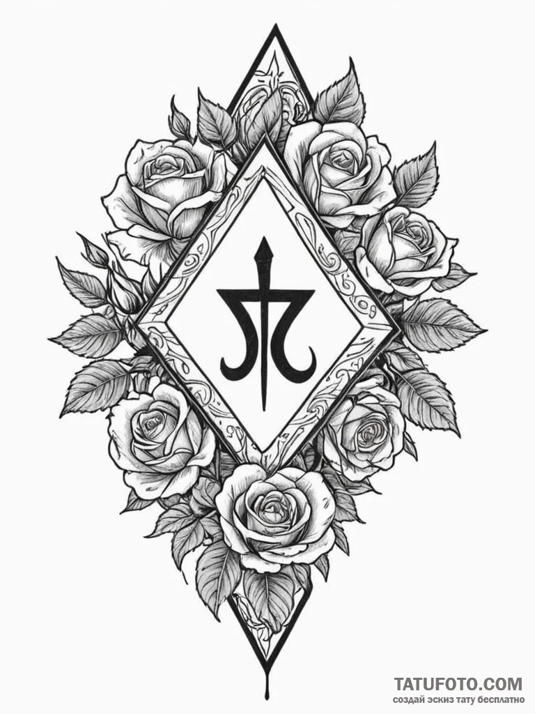 54. tattoo sketch: a rune appearing as if mag… — эскиз тату (№1752711405_0, 17.07.2025 00:16) — Tatufoto.com