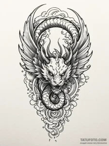 Tattoo design a pair of military aviator wing... - эскиз тату (№1752712654_0, 17.07.2025 00:37) — Tatufoto.com