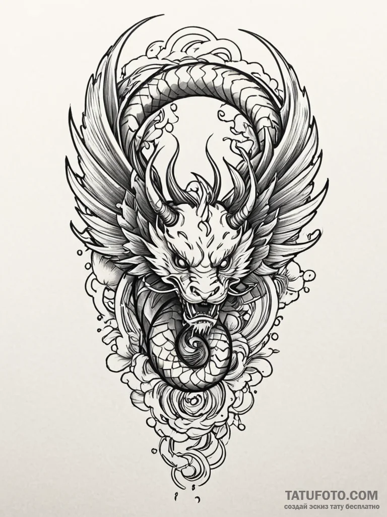 Tattoo design a pair of military aviator wing... - эскиз тату (№1752712654_0, 17.07.2025 00:37) — Tatufoto.com