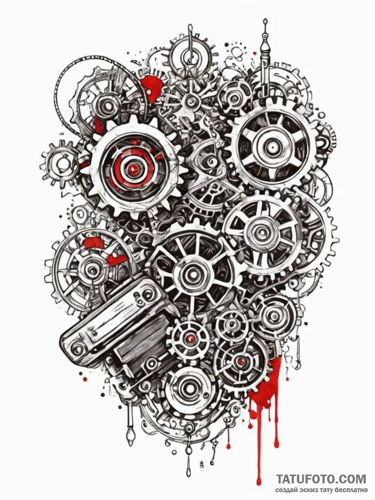 Tattoo design a game controller made of intri… — эскиз тату (№1752714108_0, 17.07.2025 01:01) — Tatufoto.com