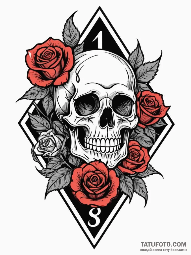 Tattoo design a road sign with a significant… — эскиз тату (№1752715037_0, 17.07.2025 01:17) — Tatufoto.com