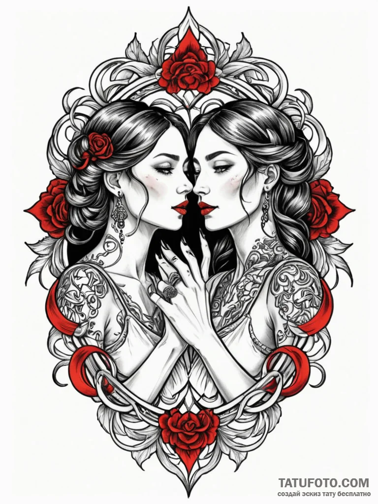 Tattoo design a pair of matching rings, one o… — эскиз тату (№1752716903_0, 17.07.2025 01:48) — Tatufoto.com