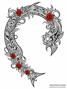 Scythe, tattoo sketch design, black and red i... - эскиз тату (№1752717841_0, 17.07.2025 02:04) — Tatufoto.com