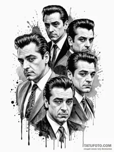 A chicano style tattoo of the main characters... - эскиз тату (№1752718388_0, 17.07.2025 02:13) — Tatufoto.com