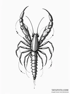 A sketch of a prawn from district 9, looking... - эскиз тату (№1752718918_0, 17.07.2025 02:21) — Tatufoto.com