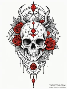 Tattoo design an abstract blend of colors and... - эскиз тату (№1752719237_0, 17.07.2025 02:27) — Tatufoto.com