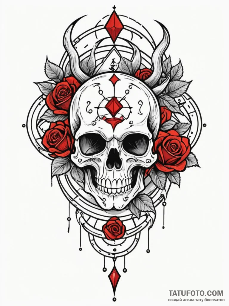 Tattoo design an abstract blend of colors and... - эскиз тату (№1752719237_0, 17.07.2025 02:27) — Tatufoto.com