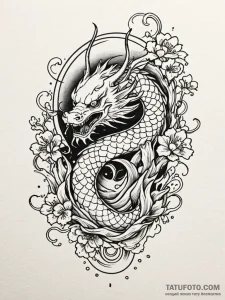 Wings, concept art for tattoo, irezumi japane... - эскиз тату (№1752719638_0, 17.07.2025 02:33) — Tatufoto.com