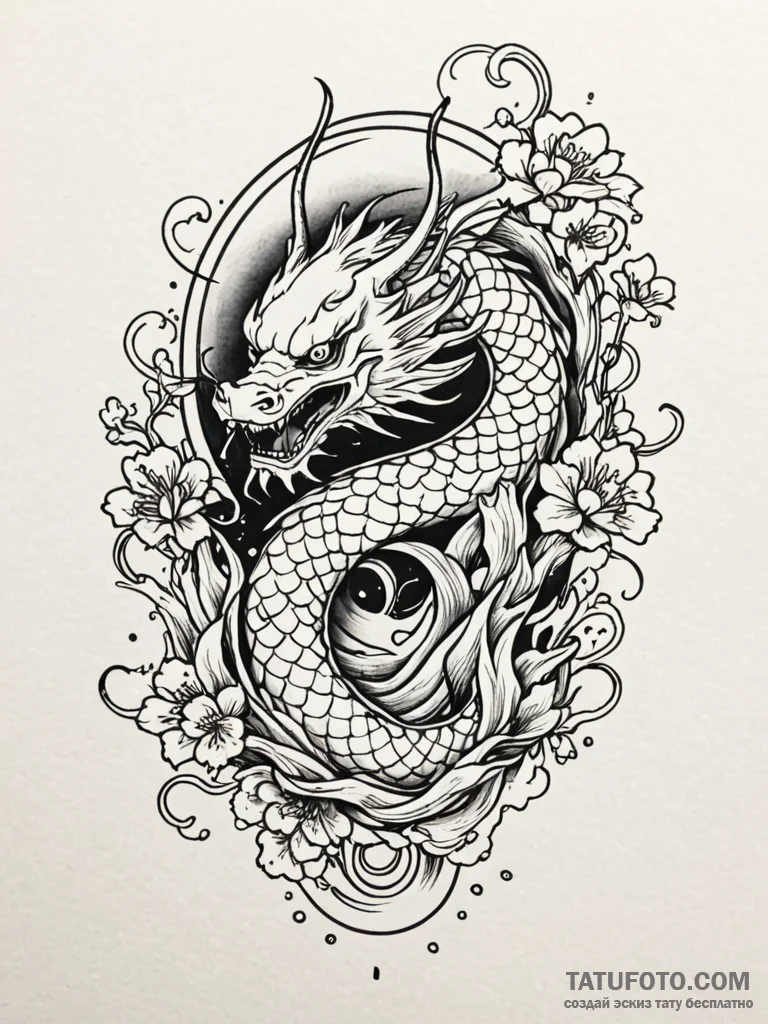 Wings, concept art for tattoo, irezumi japane… — эскиз тату (№1752719638_0, 17.07.2025 02:33) — Tatufoto.com