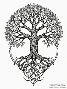 Tattoo design a stylized depiction of the nor... - эскиз тату (№1752720038_0, 17.07.2025 02:40) — Tatufoto.com